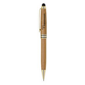 Bamboo Stylus & Pencil w/ Gold & Black Trim